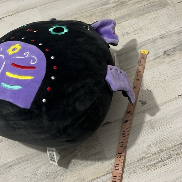 Squishmallows 12” Betty The Black Bat DOTD Day of The Dead Halloween NWT - Picture 7 of 7
